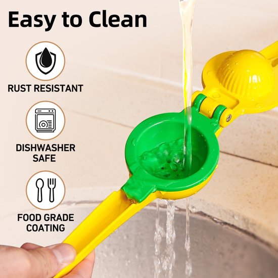 Citruspers - 2-in-1 handmatige citroenpers - Citroenpers - Sinaasappel juicer - Handmatig - Handmatige sapcentrifuge - Limoenpers - Keukenbargereedschap - Handmatige Fruitpers - Lemon squeezer — afbeelding 2