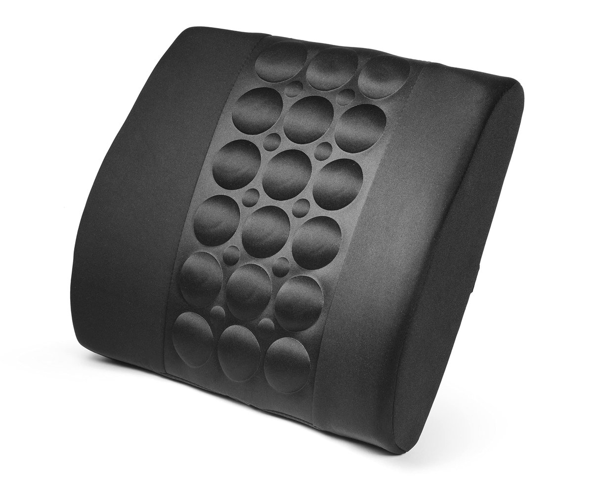 Ibenzoa® Ergonomisch Rugkussen voor Auto, Kantoor en Thuis - Ondersteunt Rug en Corrigeert Houding