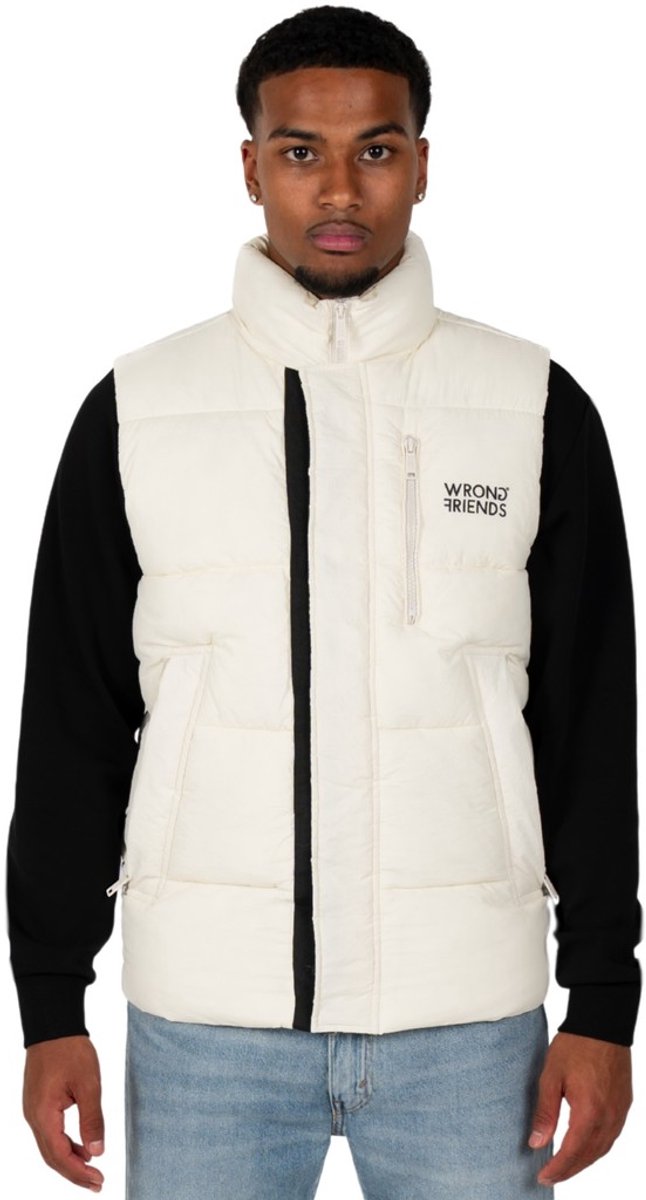 Wrong Friends Lafayette Bodywarmer Heren – Wit – Regular Fit