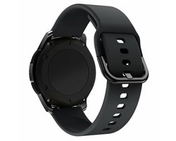 By Qubix - Siliconen sportband - Zwart - Geschikt voor Xiaomi Redmi Watch 5 Active / Redmi Watch 5 Lite