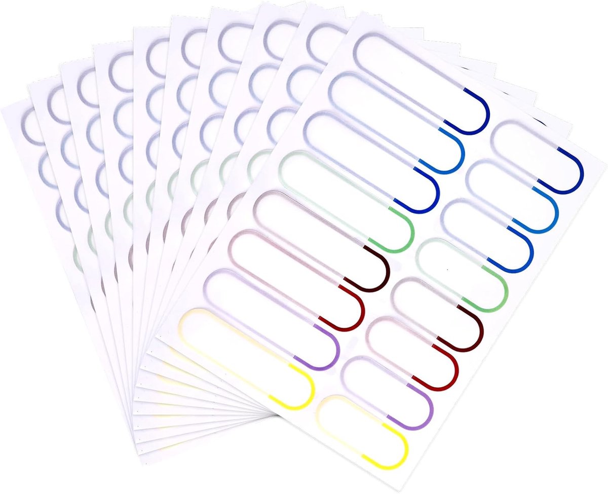 80 stuks waterdichte etiketten - zelfklevende flessenetiketten - herbruikbare gepersonaliseerde naambordjes - naamstickers voor verzegelde flessen - zelfklevende etiketten - 10 vellen stijl 2