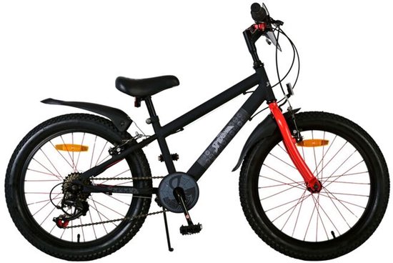 Spider-Man Vélo pour enfants Garçons 20 pouces Zwart mat