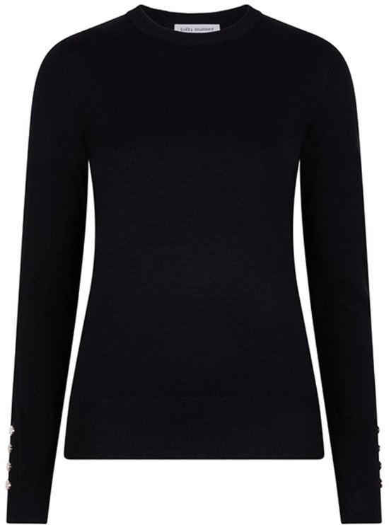 Lofty Manner Trui Sweater Jana Qh15 1 Kw 600 Black Dames Maat - S