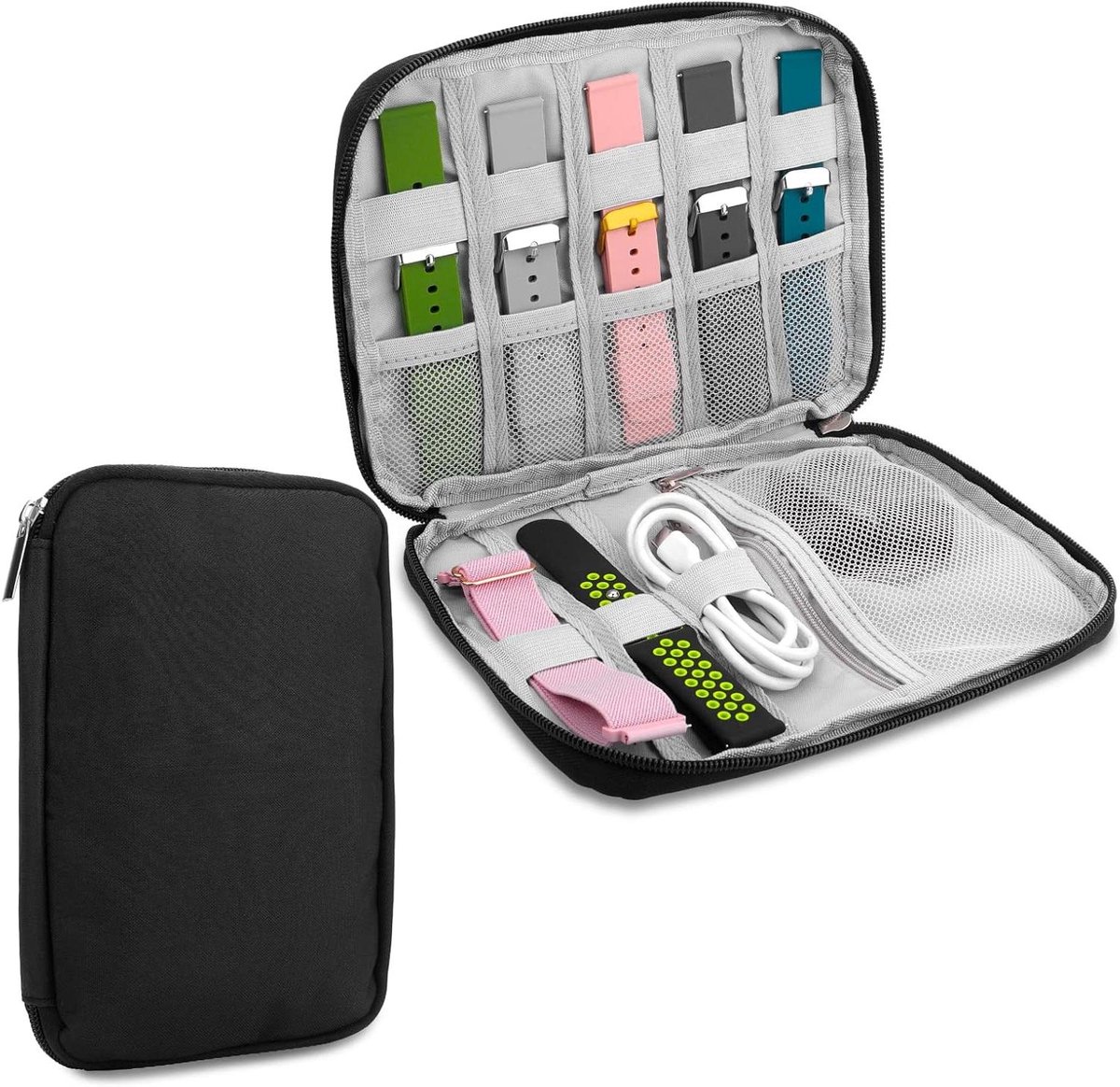 Horlogeband Opbergtas - Waterdichte Organiser voor Horlogebanden - Met Draagtas - Compatibel met alle Horlogebanden - Opbergzak voor Smart Horloge - Handige Horlogeband Houder