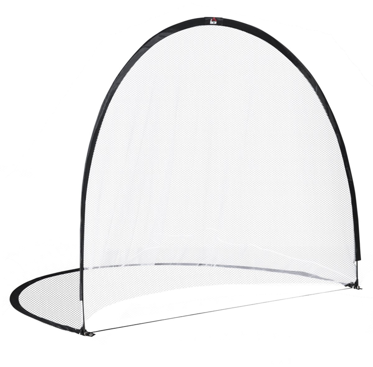HOMCOM-Voetbalnet-Oxford stof-247x203x201.5cm-Zwart