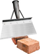 Allecto Plus - Multifunctionele tuinschep van mangaanstaal voor buiten - 23 cm tuingereedschap, onkruidgereedschap en onkruidverwijderaar, ideaal voor wieden en ontdooien in de tuin