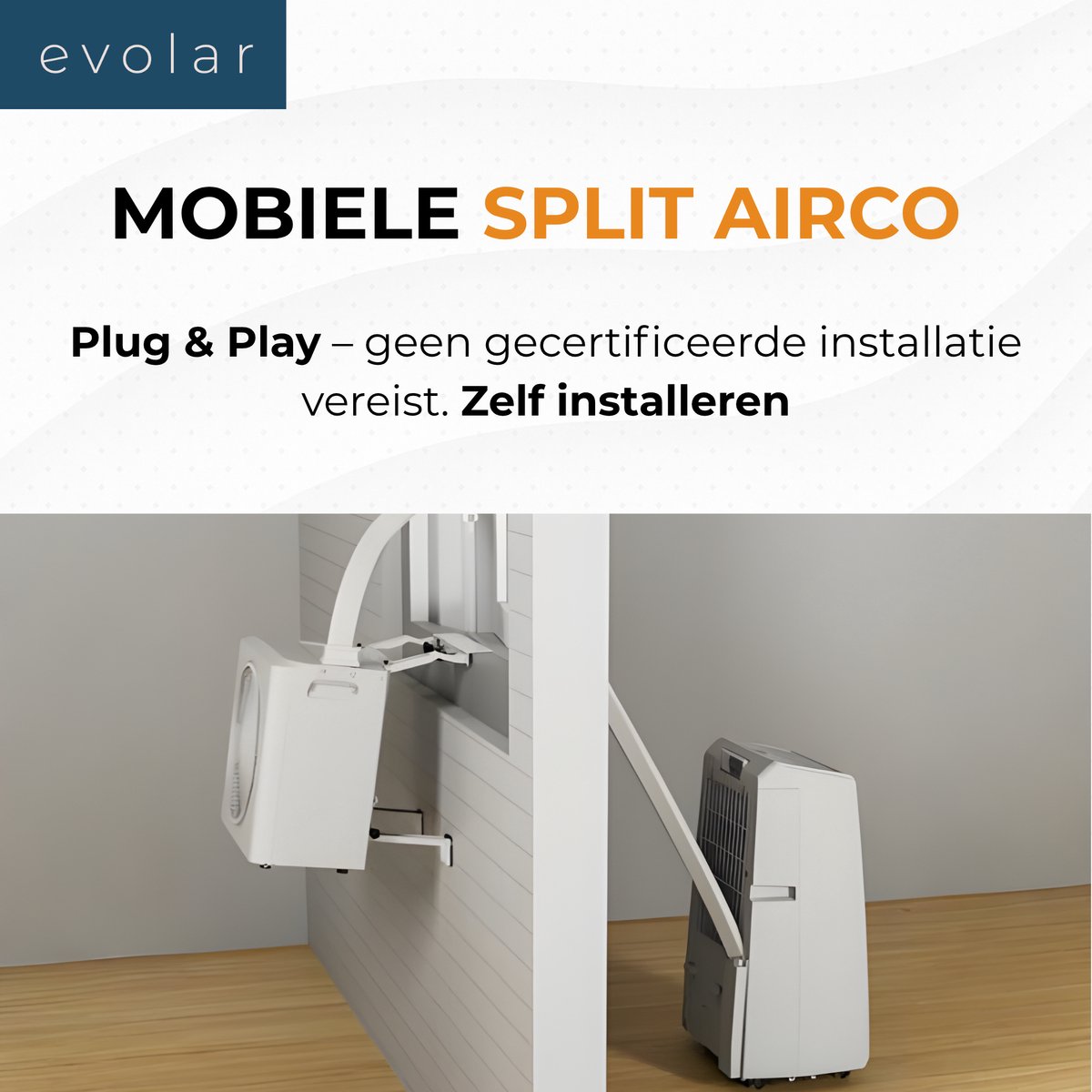 Afbeelding 3 van Evolar Mobiele Split Airco Zonder Afvoerslang - 4-in-1 -