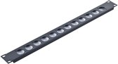 Adam Hall Panneau rack 19" pour 12xXLR - 1U acier - Rack