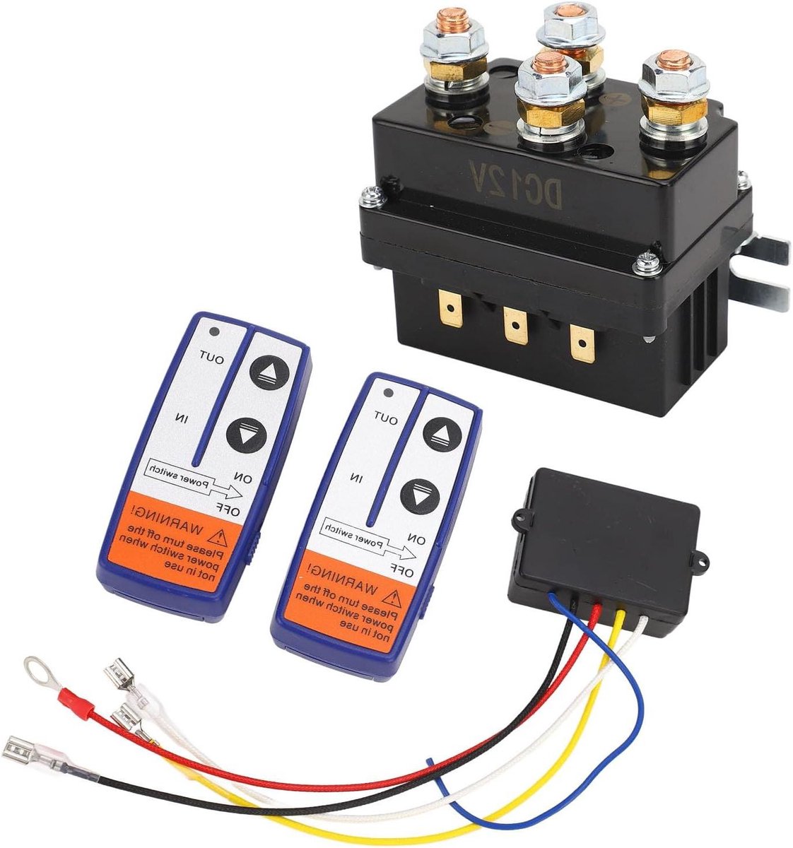 Allecto Plus - 12V Lierrelaiskit voor Automotive Lier - Elektrisch & Duurzaam met Schakelaar - Geschikt voor ATV, Sneeuwscooter en Maaiers