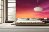 Peel & stick Fotobehang - Crimson Sunset Serenity - 250x200 centimeter