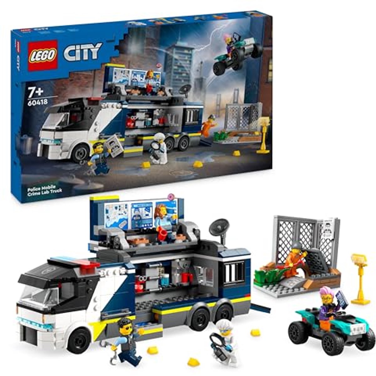 LEGO 60418 City Politielaboratorium in truck Politie Speelgoed voor Kinderen vanaf 7 jaar — afbeelding 11