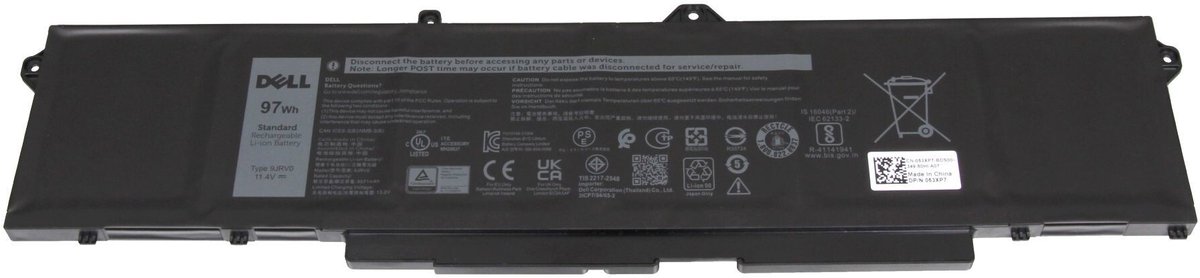 Dell 451-BCUP Batterij - 97Wh