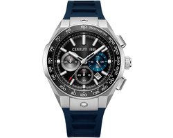Cerruti 1881 CIWGO0050701 - Horloge - Siliconen - Donkerblauw - 44 mm