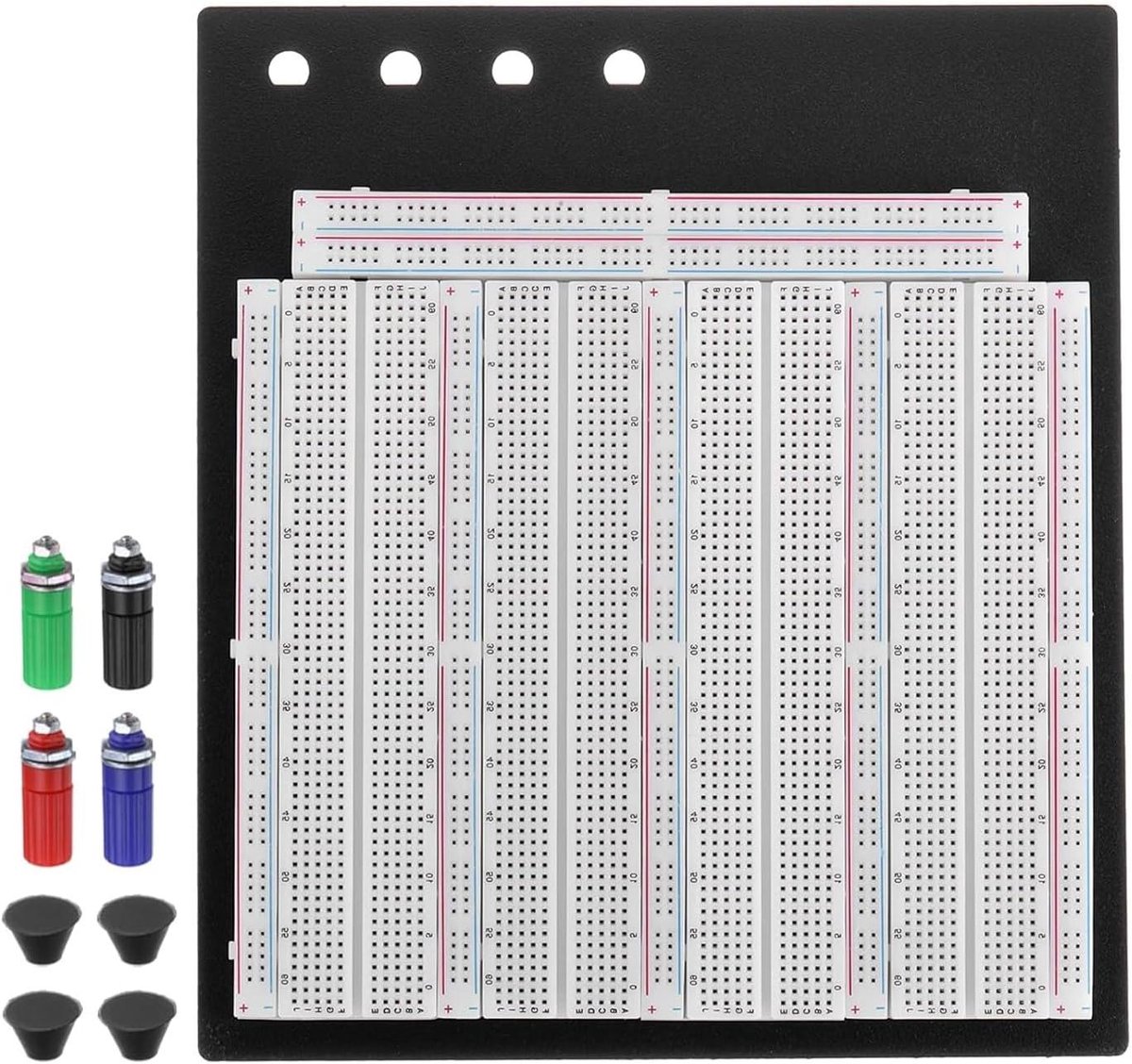 Allecto Plus - Herbruikbaar 3220 Tie-Points Breadboard voor Elektronische Circuits - Assemblage en Debugging