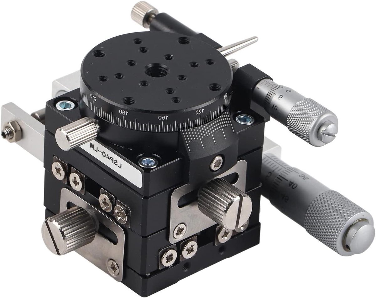 Handmatig Lineair Podium Trimtafel φ40 mm voor Productiemachines en Optische Experimentele Metingen