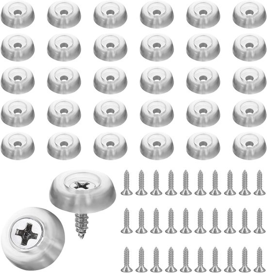 SEWSAW 30 stuks rubberen voetjes, zwarte meubelpoten, rubberen voetjes voor meubels, meubels, bank, vloerbescherming, 22 x 18 x 10 mm