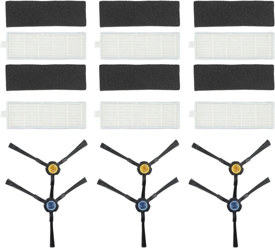 Complete filter- en zijborstelset voor Silvercrest SSRA robotstofzuiger