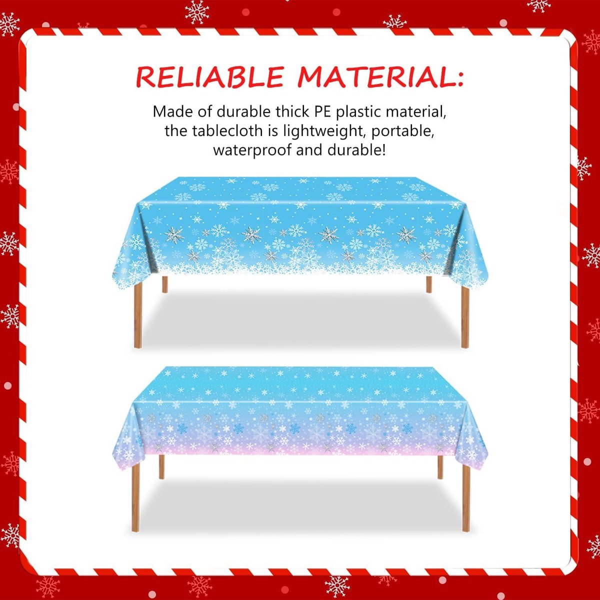 Tafelkleed Sinterklaas - blauw - 220x138 cm Tafelkleed Sinterklaas - blauw - 220x138 cm