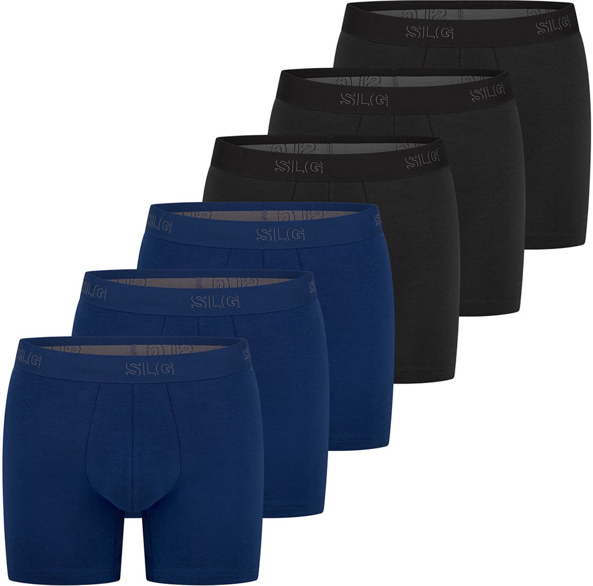 sloggi Heren lang short / pant 6 pack SLG Base