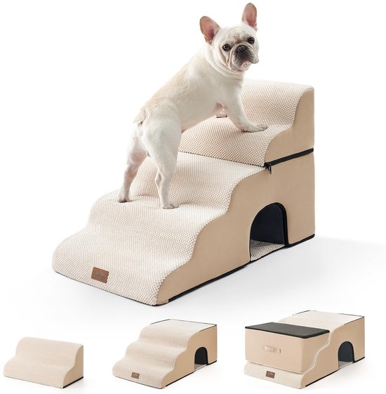 COZY KISS Hondentrap voor kleine honden, 40 cm, 4 niveaus