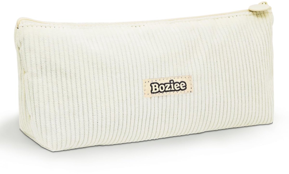 Pennenzak van Corduroy Stof - Voor School, Kantoor, Meisjes & Tieners - Beige