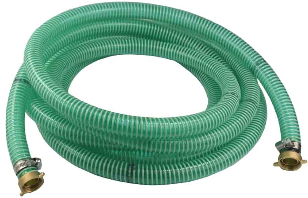 Saug- en drukslang 25mm, 8 meter, met koppelingen - Pool, vijver & meer!