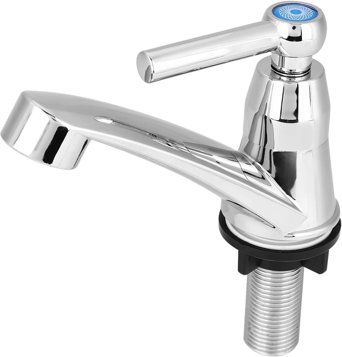 Modern Single Cold Faucet Sink Accessories Chrome Finishing Water Tap for Home Bathroom Ba