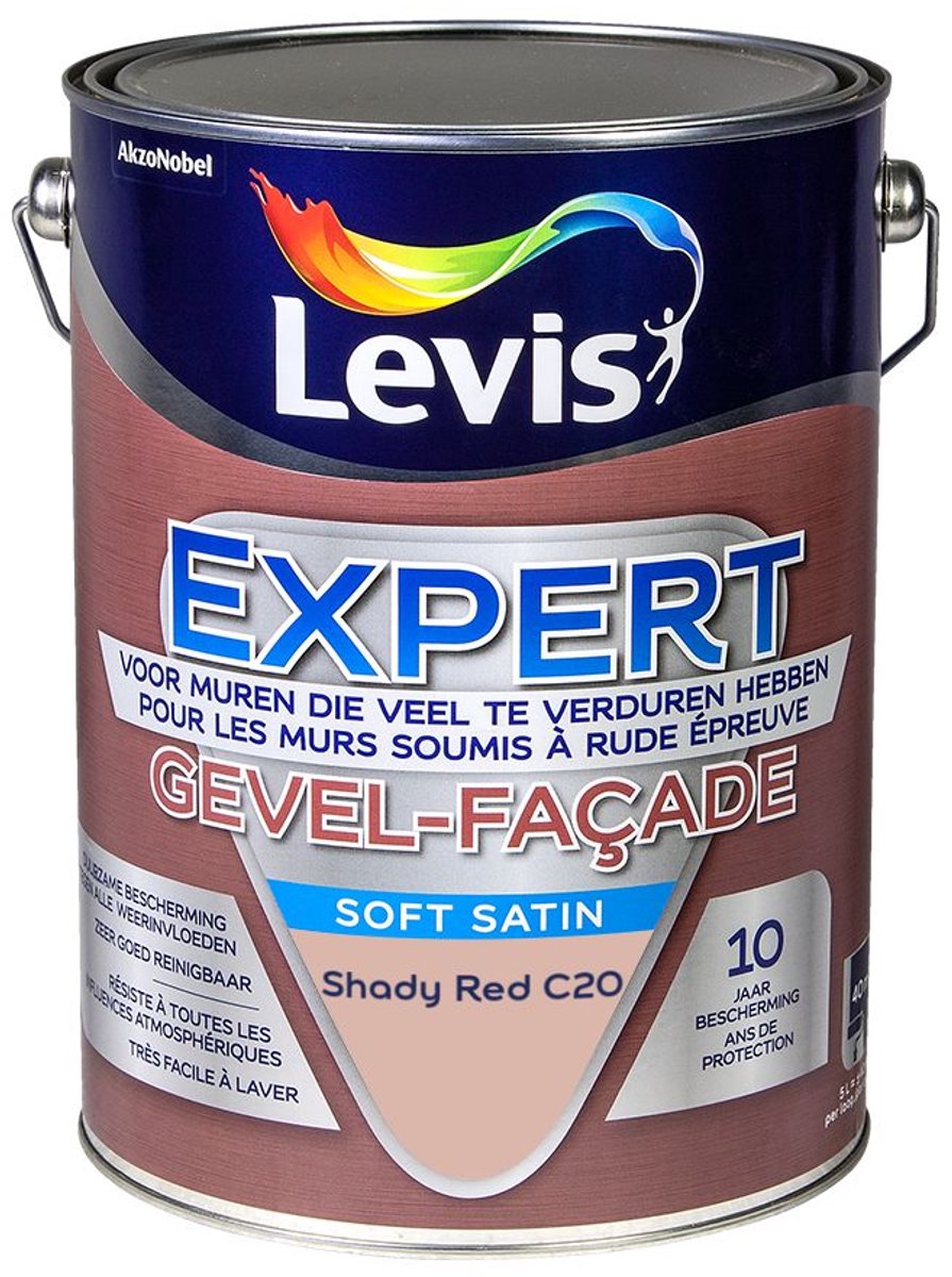 Levis - Expert Gevel Mix - Shady Red C20 - Mengverf - 5 L
