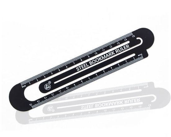 Metal Bookmark Ruler Multifunction Ruler Metal Book Label Ruler Office ...