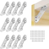 ECSiNG 8 STKS Rvs Hoek Brace Connectors Driehoekige Flens Hoek Beugel Heavy Duty Plank Beugel Herstelplaat voor Kast Kast Stoel Bevestiging