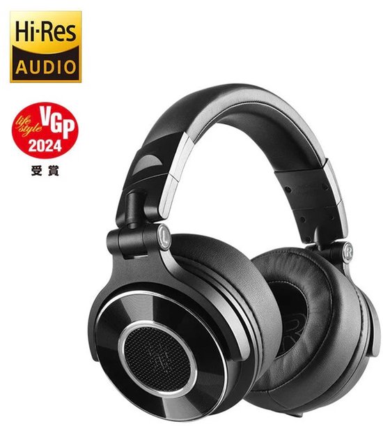 Productafbeelding OneOdio Monitor 60 Zwart DJ Koptelefoon Over-Ear Bedraad 50 mm Neodymium Drivers - Beste studio koptelefoon keuze