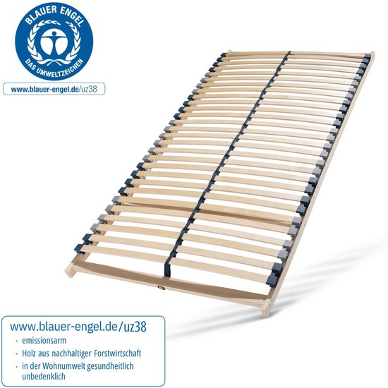 lattenbodem 90x200 - beukenhouten - Sleepneo - 7 zones - bedbodem