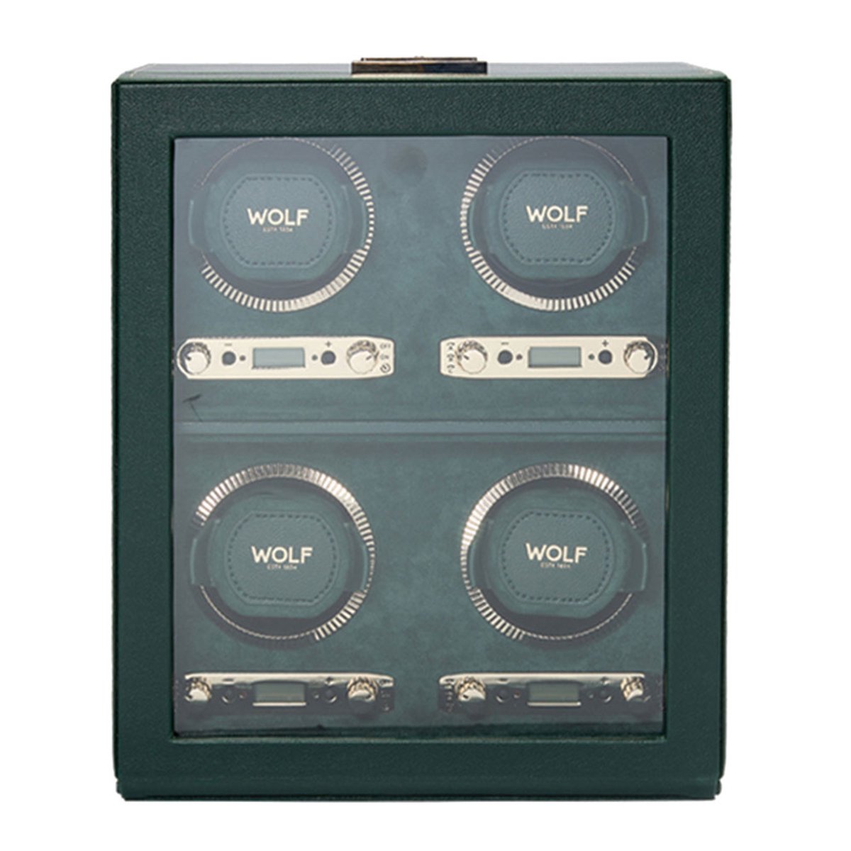 WOLF British Racing 4 Piece Watch Winder - Groen