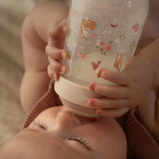 Mepal Mio Starterset babyflessen 3-delig Little Dutch - 165 + 240 ml - Anti-koliek - Spiraalontwerp voorkomt verstopping - Siliconen van medische kwaliteit - Fairy Garden van Merkloos — afbeelding 5