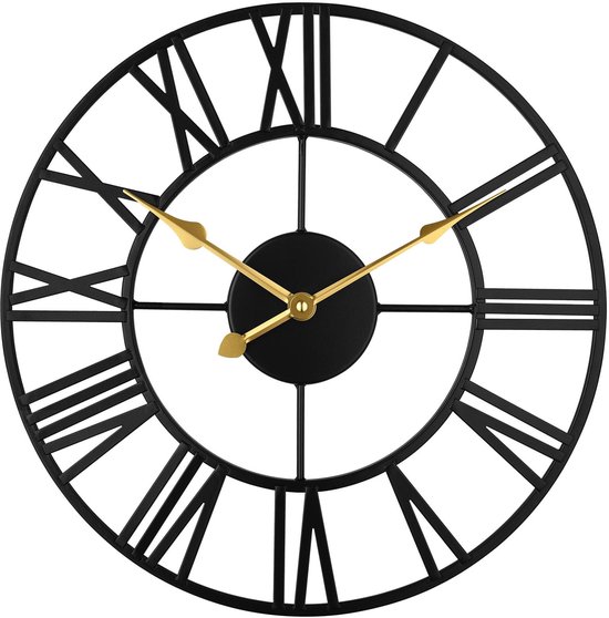 ELV XXL Wireless Wall Clock, Silent Hands, DCF77, Diameter 51 cm
