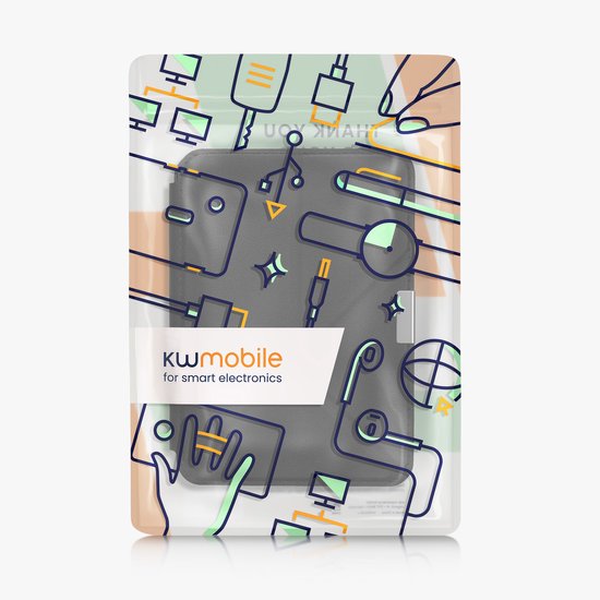 kwmobile e-reader hoesje geschikt voor Tolino Vision 1 / 2 / 3 / 4 HD hoes - Ereader flip case met standaard - E reader cover van kunstleer - In zwart van Merkloos — afbeelding 5