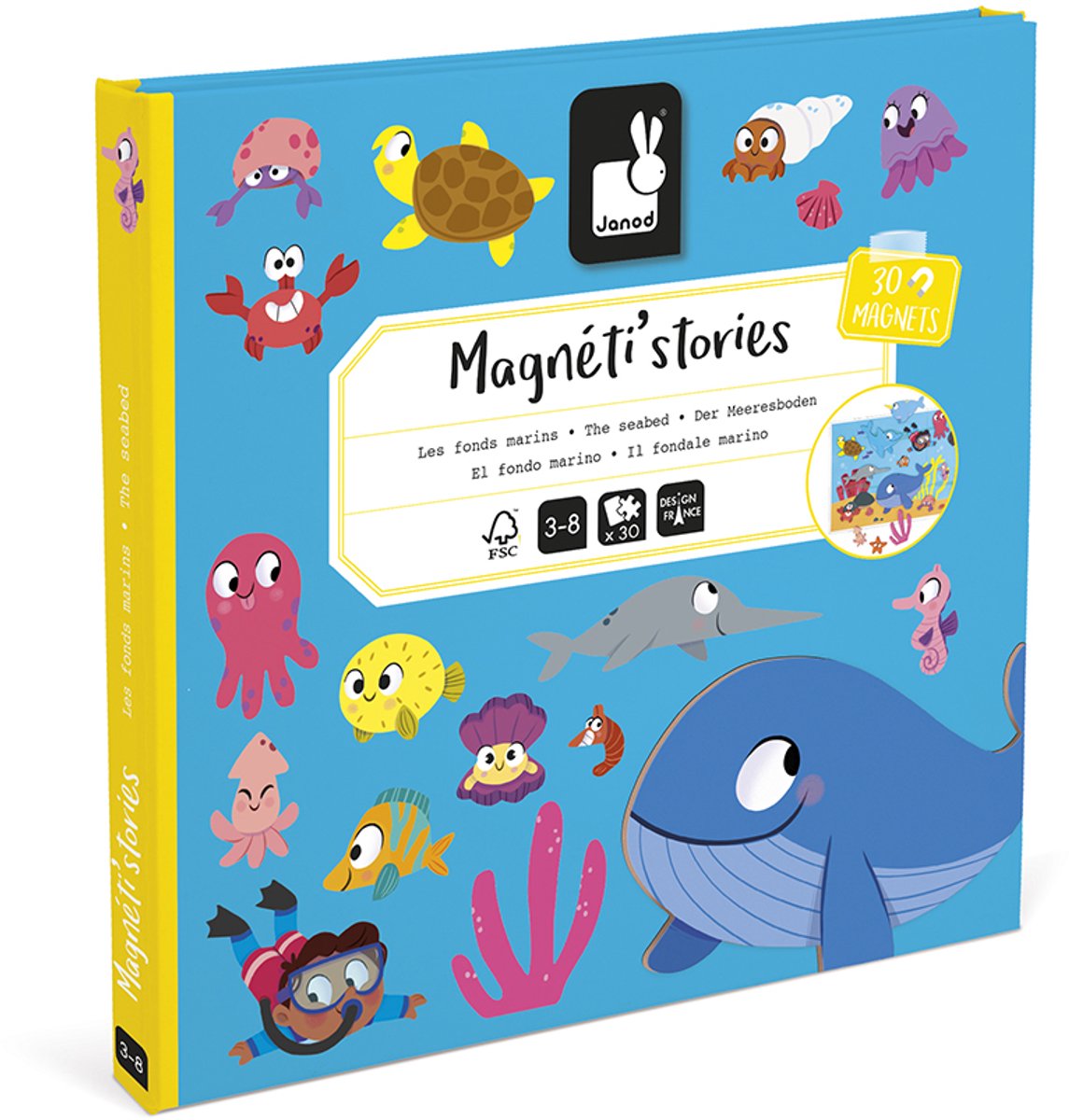 Janod - Magneti Stories - De zeebodem – Educatieve magneetset — afbeelding 6