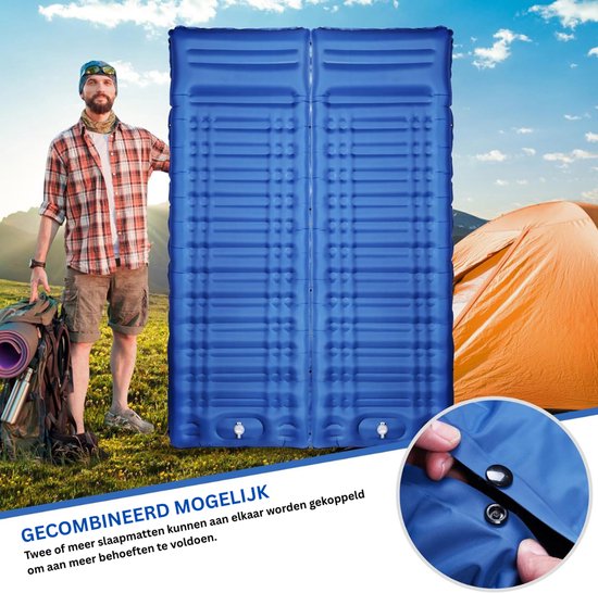DailySupplies® Slaapzak - Slaapmat - Slaapzakken Volwassen - Blauw van Merkloos — afbeelding 3