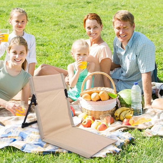 1 stuk - Vouwstoel - Opvouwbare strandstoel - Draagbare opvouwbare stoel - aluminium frame - met 600D Oxford-stof - voor ontspannen op reis, tuin, terras aan het zwembad - binnen- en buitenstoel - met draagtas - 68*39*40 cm - wit — afbeelding 2