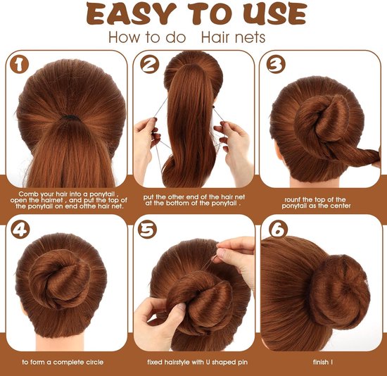 Wanmei Onzichtbaar Elastisch Haarnetje Balletknot Haarnet Onzichtbaar Haarnet Pruik Haarnet Pruikkappen voor het Maken van Pruiken