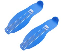 2-stuks voetmaatmeter voor volwassenen - Voetmaatmeter - Meet nauwkeurig de voetmaat - Meetinstrument - Geschikt voor het meten van schoenmaat - Britse en Europese maten - Lichtgewicht en draagbaar - Comfortabel en gemakkelijk te gebruiken - Blauw