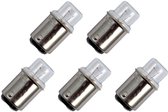Signaallamp Ba15d 24V 2W - 83 mAh - 5 stuks - T14 Gloeilamp Ø14mm - 30mm - 2500K - Dimbaar