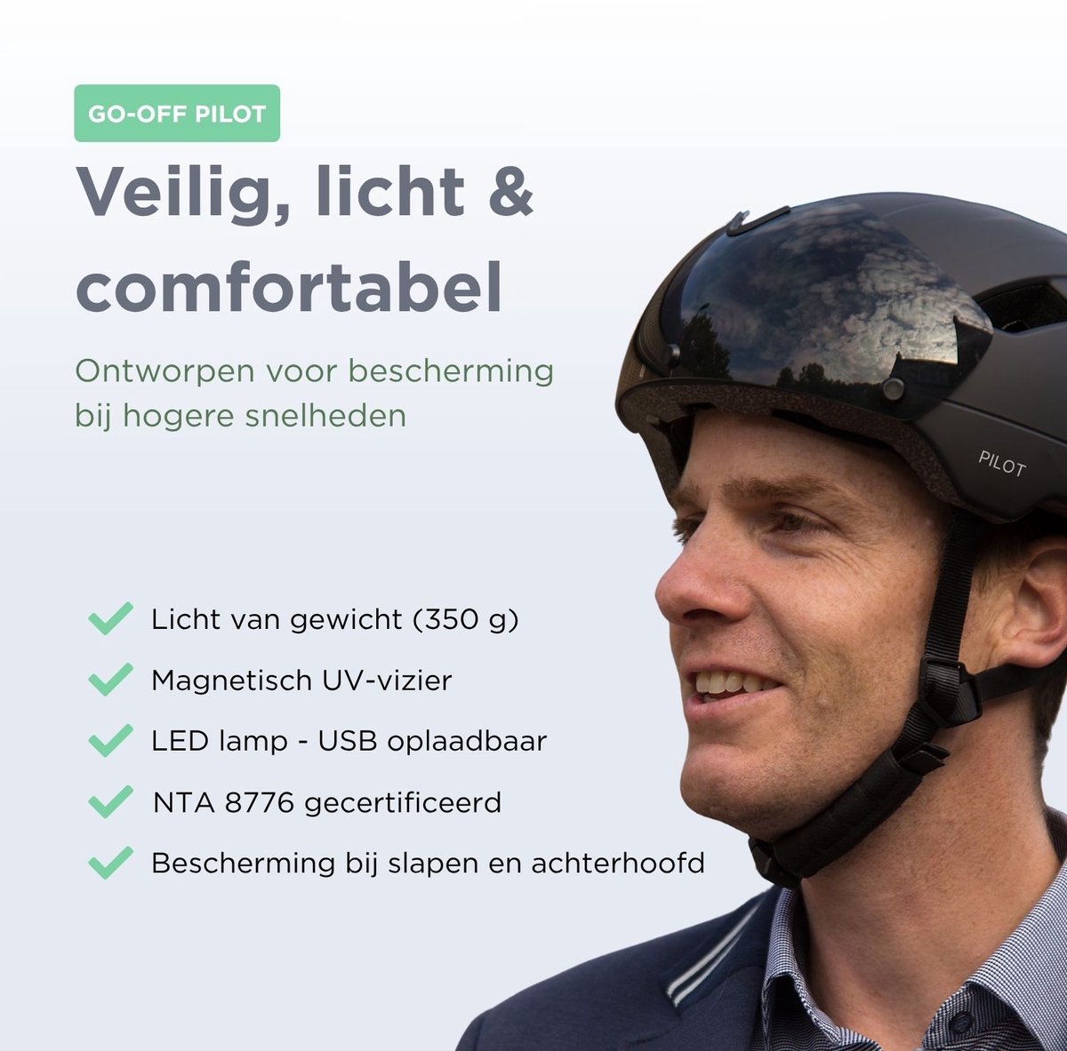 GOOFF Pilot - 3-in-1 E-Bike Helm thumbnail 2