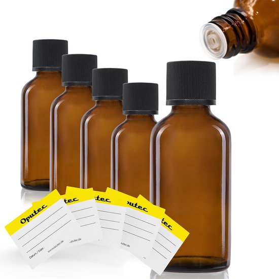 Pipetfles 10 ml 6 stuks druppelfles fles met pipet kleine bruine glazen spuitfle