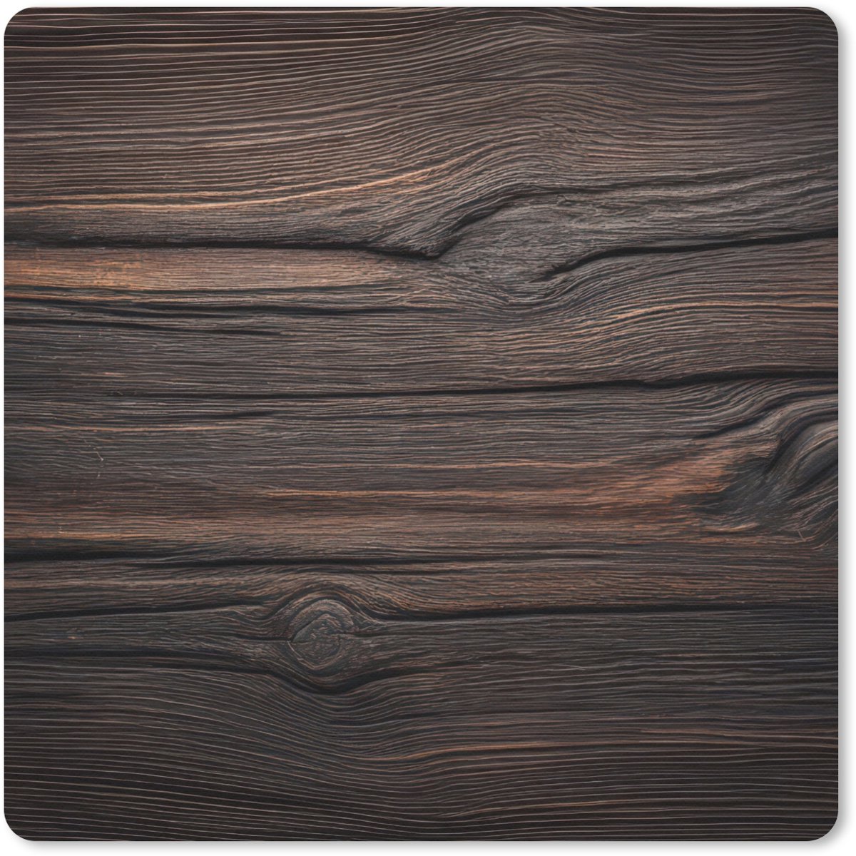 Muismat 30x30 cm - Mousepad Hout - Grillige nerven - Muismatten