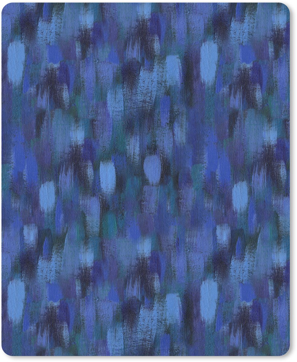 Muismat 19x23 cm - Mousepad Vloeiend - Verfstrepen - Kleuren - Muismatten