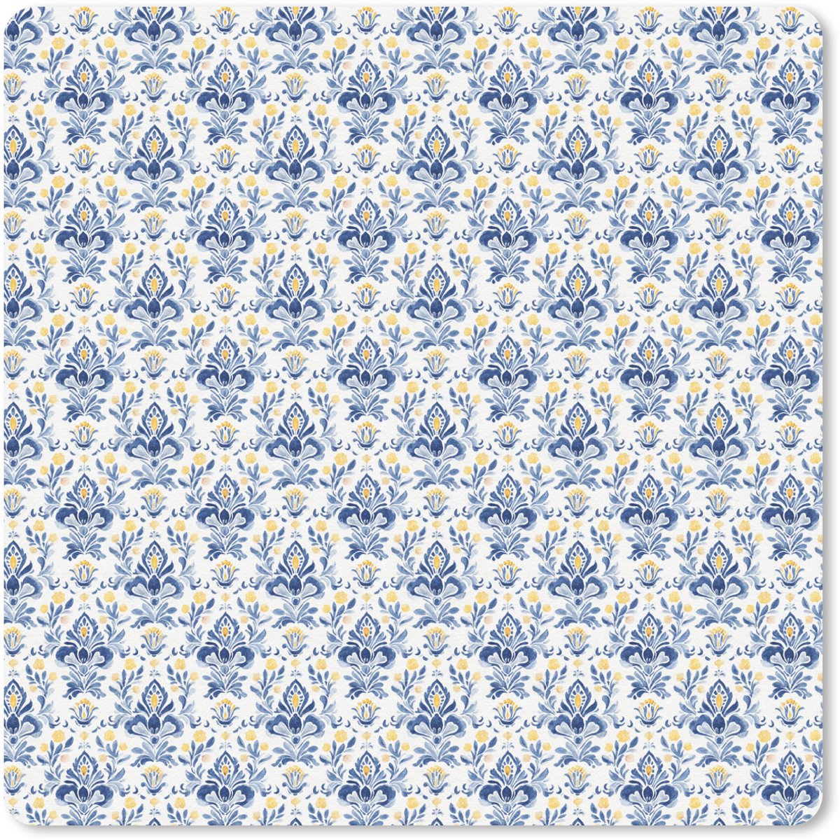Muismat 30x30 cm - Mousepad Frans - Citroen - Royaal - Blauw - Geel - Muismatten