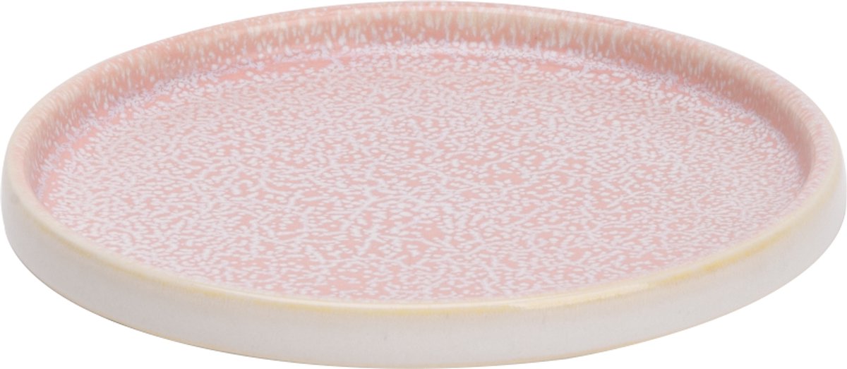 Palmer - Coco - Bord - ø 14,5 cm - Roze - Porselein - Gebaksbord