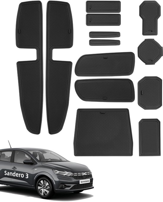 LANGBEAN Tapis Coffre Sur Mesure Dacia Sandero 3 & Stepway 3 - Protection TPE Antidérapante Et Étanche