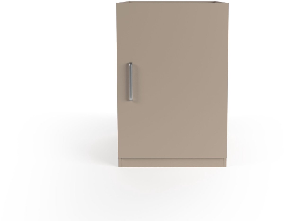 Wasophoogte Keukenkast - Onderkast keuken - Module N3 - 700(D)*600(B)*910(H) mm - Taupe